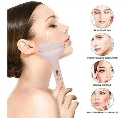 ❄️ Rodillo de Hielo Facial Masajeador