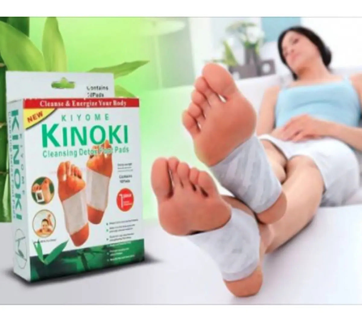 🌿 Parches Detox para Pies – Pack 10 Unidades (5 Pares) ✨
